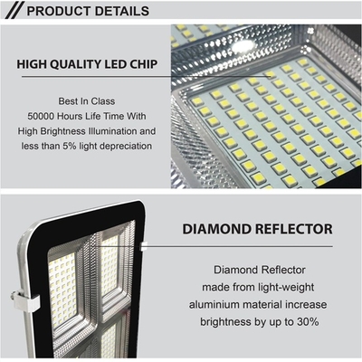 200W Solar Panel Semi-Integrated Street Light With Dusk-To-Dawn Control 3.2V 36AH 6500K