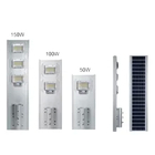 140° Lighting Angle Integrated Solar Street Light With 150-160LM/W Luminous Flux